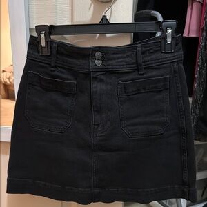 Madewell Black Mini Skirt
